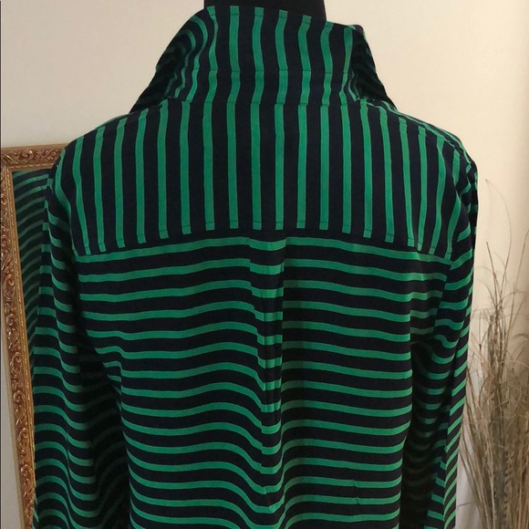 J. Crew Silk Striped Shirt Size 6 - Picture 5 of 7